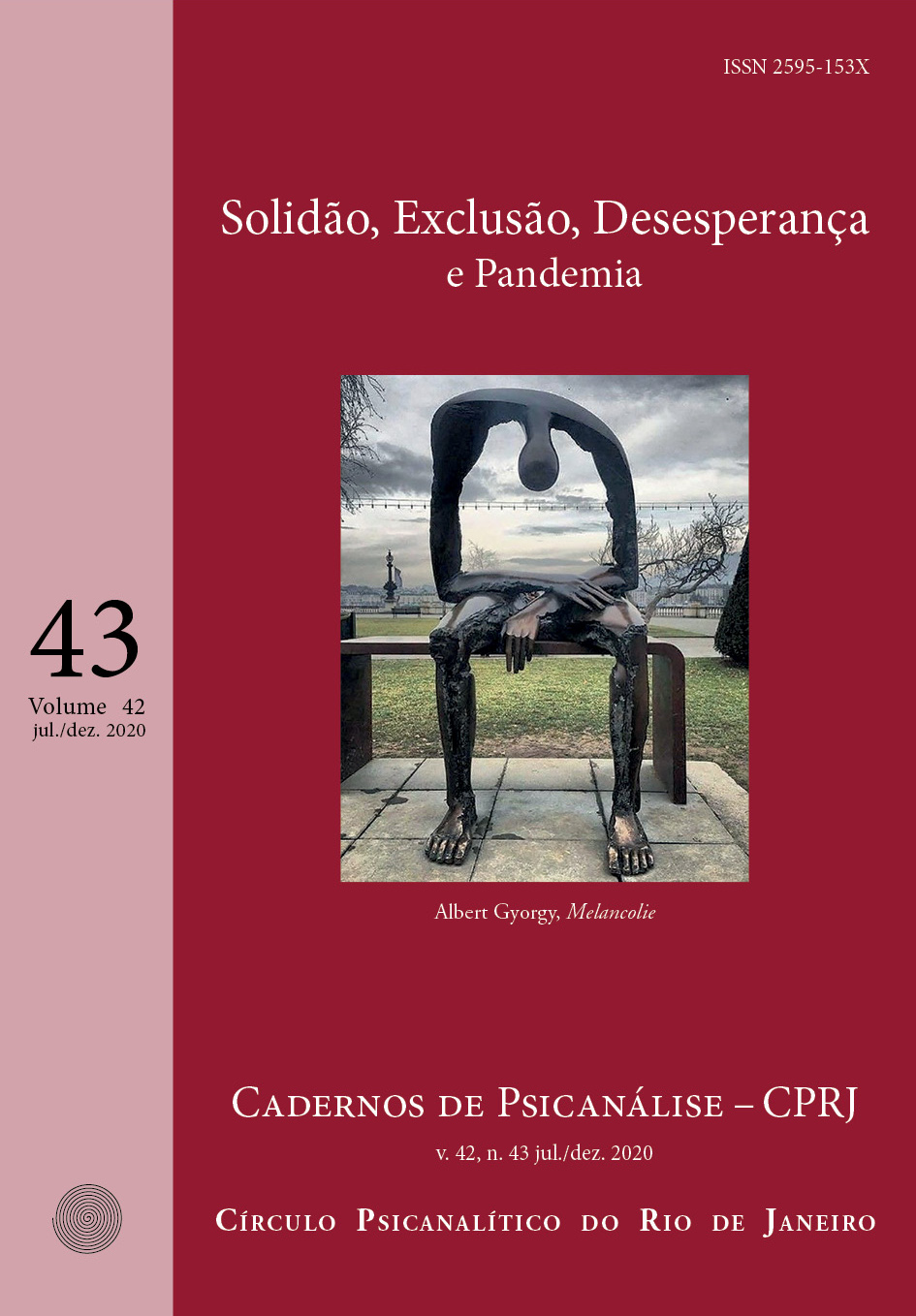 Capa da edição número 43, volume 42, que compreende o períordo de julho a dezembro do ano 2020